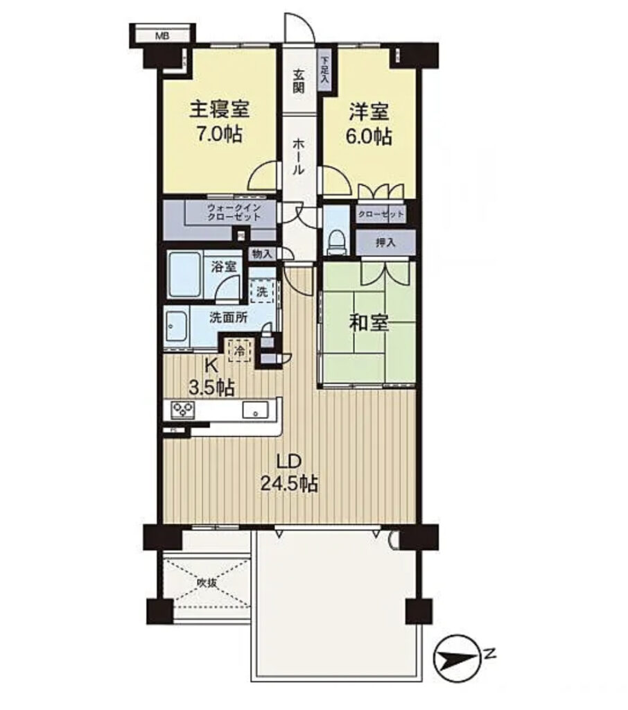 ヴェレーナ湘南海岸の間取り図