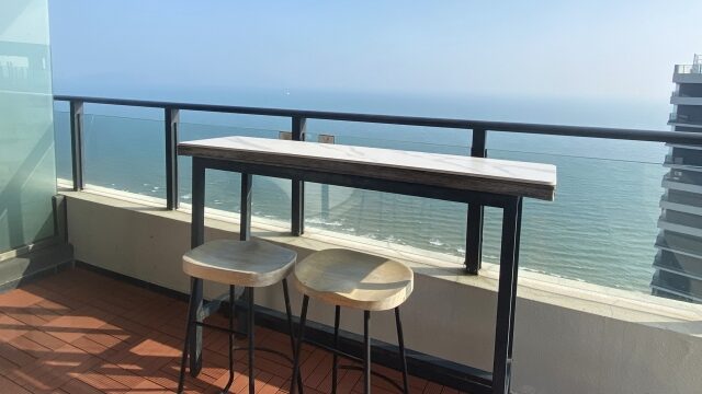 海が近いバルコニー