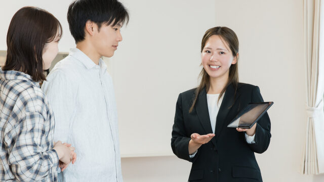 内見をしているところ